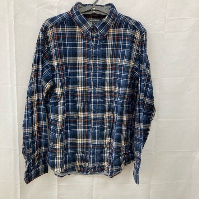 エディー・バウアー 長袖シャツ ノーカラー チェック柄 トップス レディース PXSサイズ レッド Eddie Bauer エディー・バウアー 長袖シャツ ノーカラー チェック柄 トップス