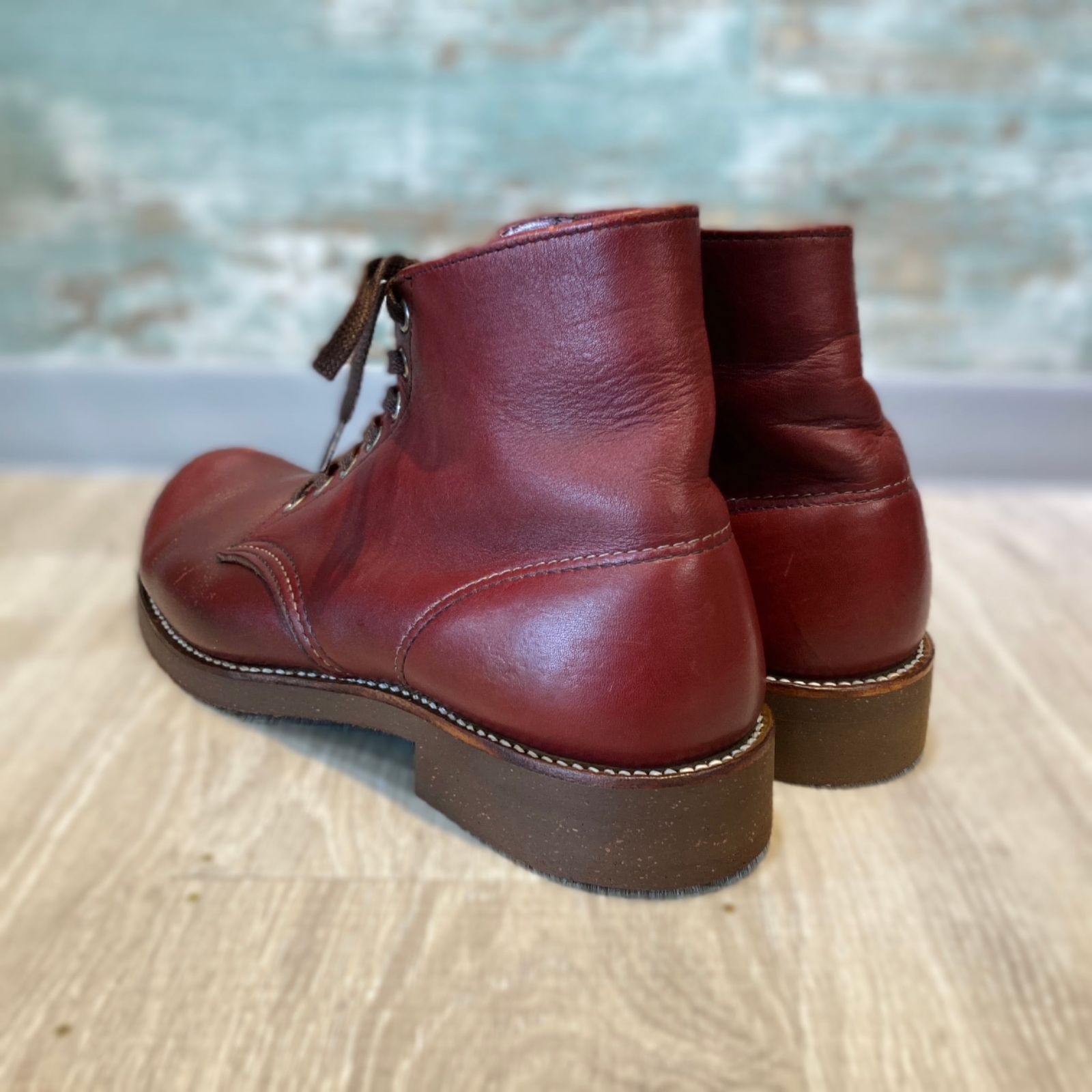 靴 REDWING 8166 D USA8 ソールカスタム】レッドウイング8166 サイズUS8 Dウィズ - メルカリ