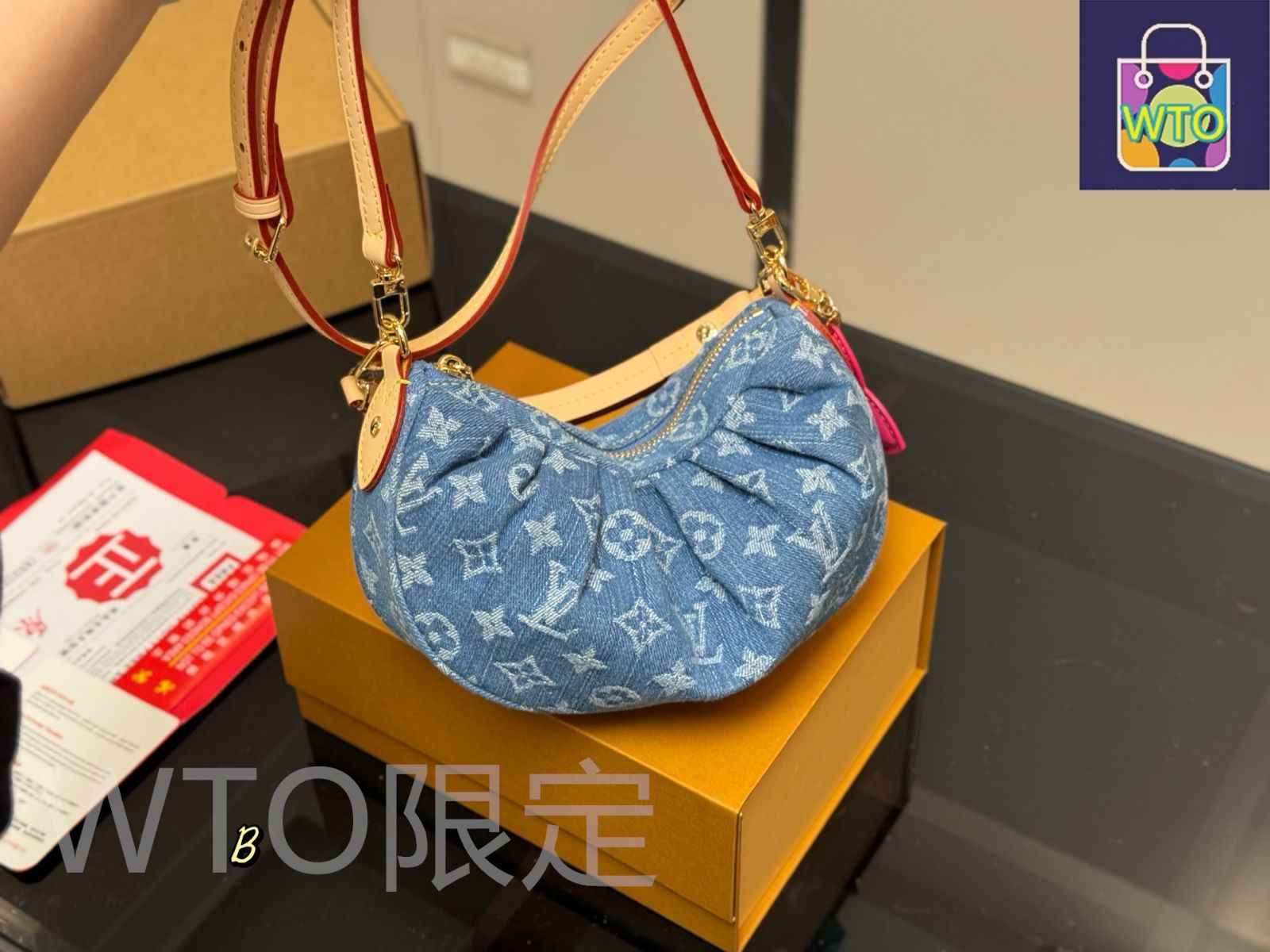 【カジュアルデニムがcool♡】Louis Vuitton ハンドバッグ 今日特価】Louis Vuitton ルイ・ヴィトン デニム ワンブール