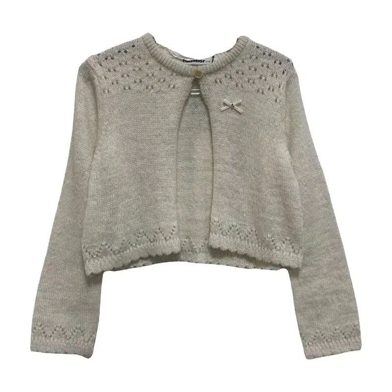キッズ 110 ／ FAMILIAR 新品 ウール ブレンド カーディガン