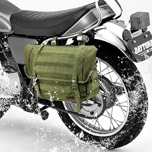 3営業日で発送 ヘンリービギンズ Henly Begins デイトナ ヘンリービギンズ バイク用 サイドバッグ 10L 防水 サドルバッグWR DHS-28 グリーン 30849