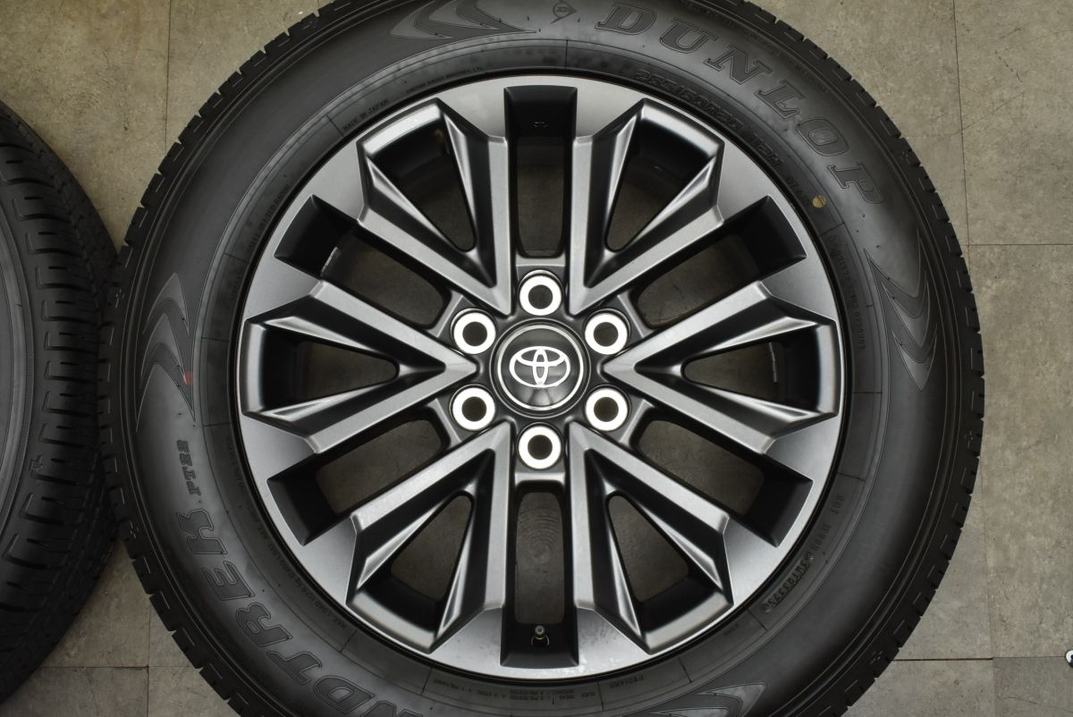 新車外し トヨタ ランドクルーザー250 ZX 純正 20in 7.5J 60 PCD139.7 ダンロップ グラントレック 265 60R20 製 バリ溝 300 TRITUETUBI_COM