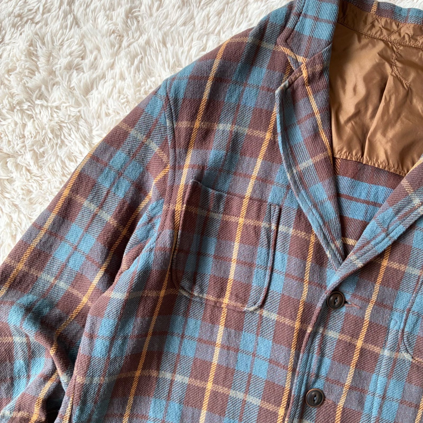 45R フォーティーファイブアール 美品 インドざっ栗ネルの908シャツ