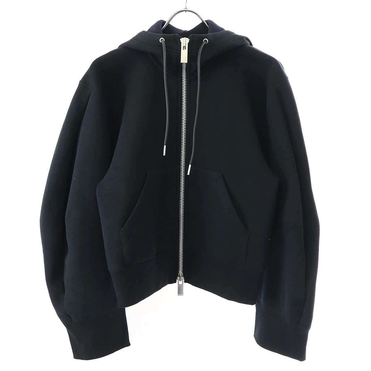 サカイ　sacai スポンジスウェットパーカージップアップ　3 sacai - Sacai サカイ 21AW Sponge Sweat Hoodie 21-02638M