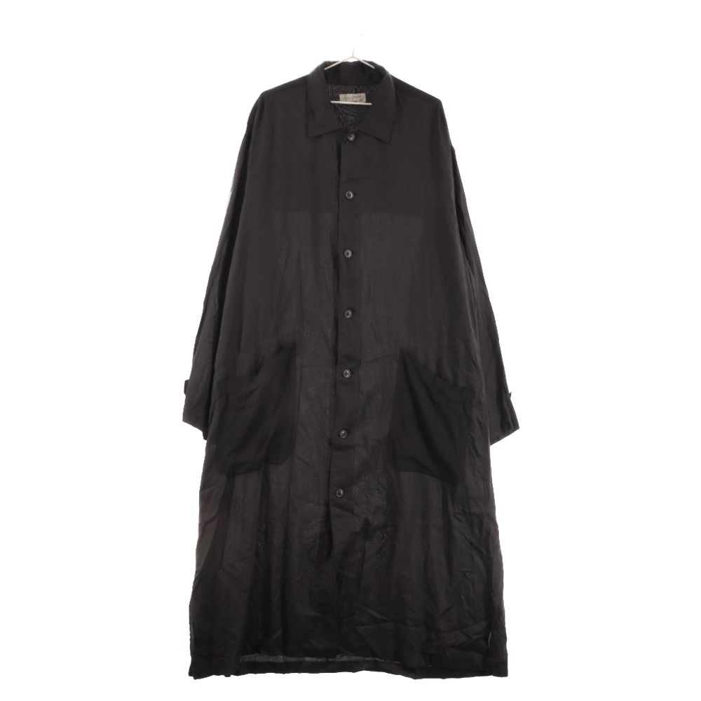 未使用美品！日本製 ヨウジヤマモト ビッグシルエットテンセルカットソー ブラック WIDE TWILL DOUBLE COLLAR OVERSIZE SHIRT(S Black): Vintage