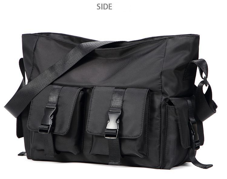 美品　ポーター メッセンジャーバッグ ショルダーバッグ キャンバス A4 黒 ポーター PORTER ステイン STAIN ショルダーバッグ