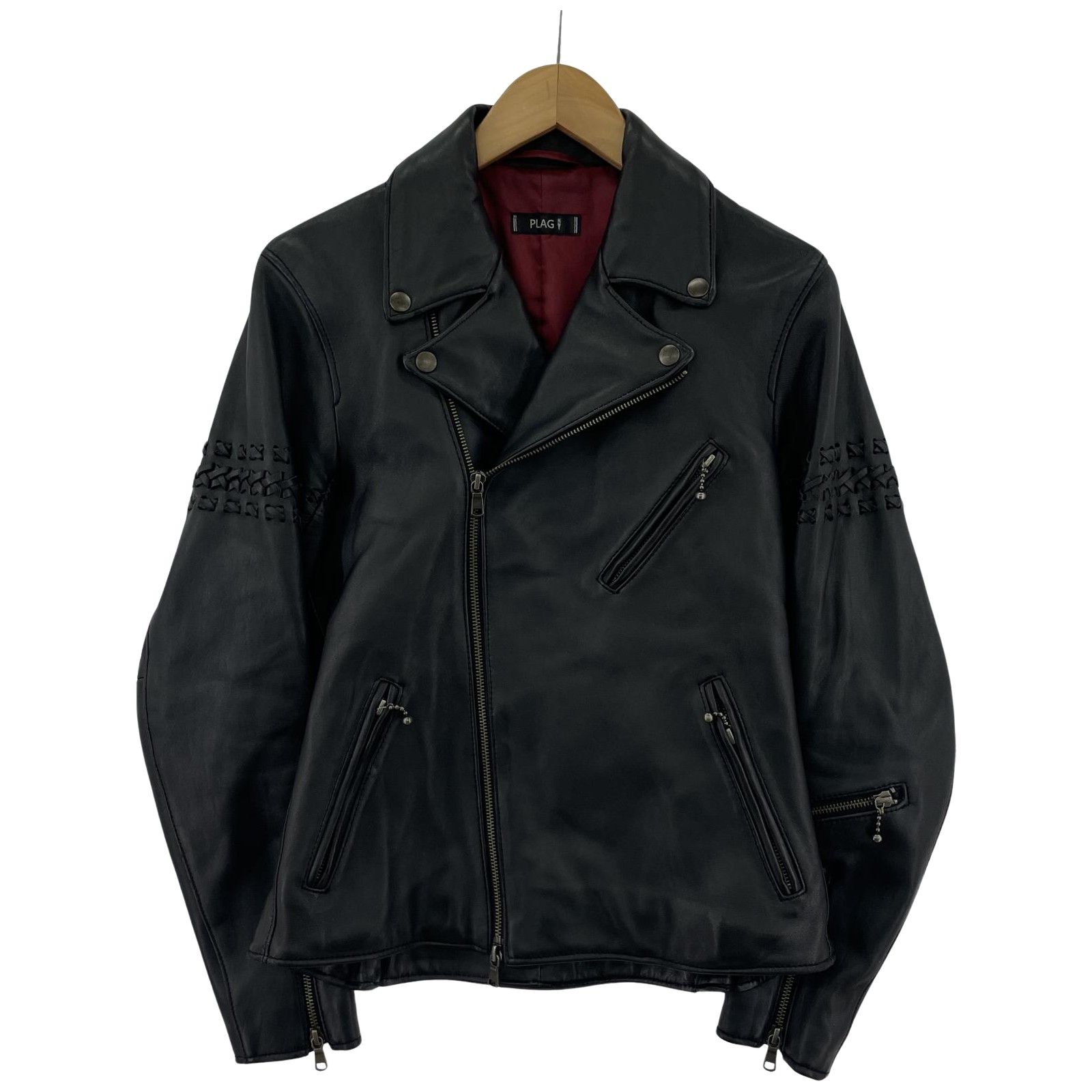 PlageラムレザーライダースJK