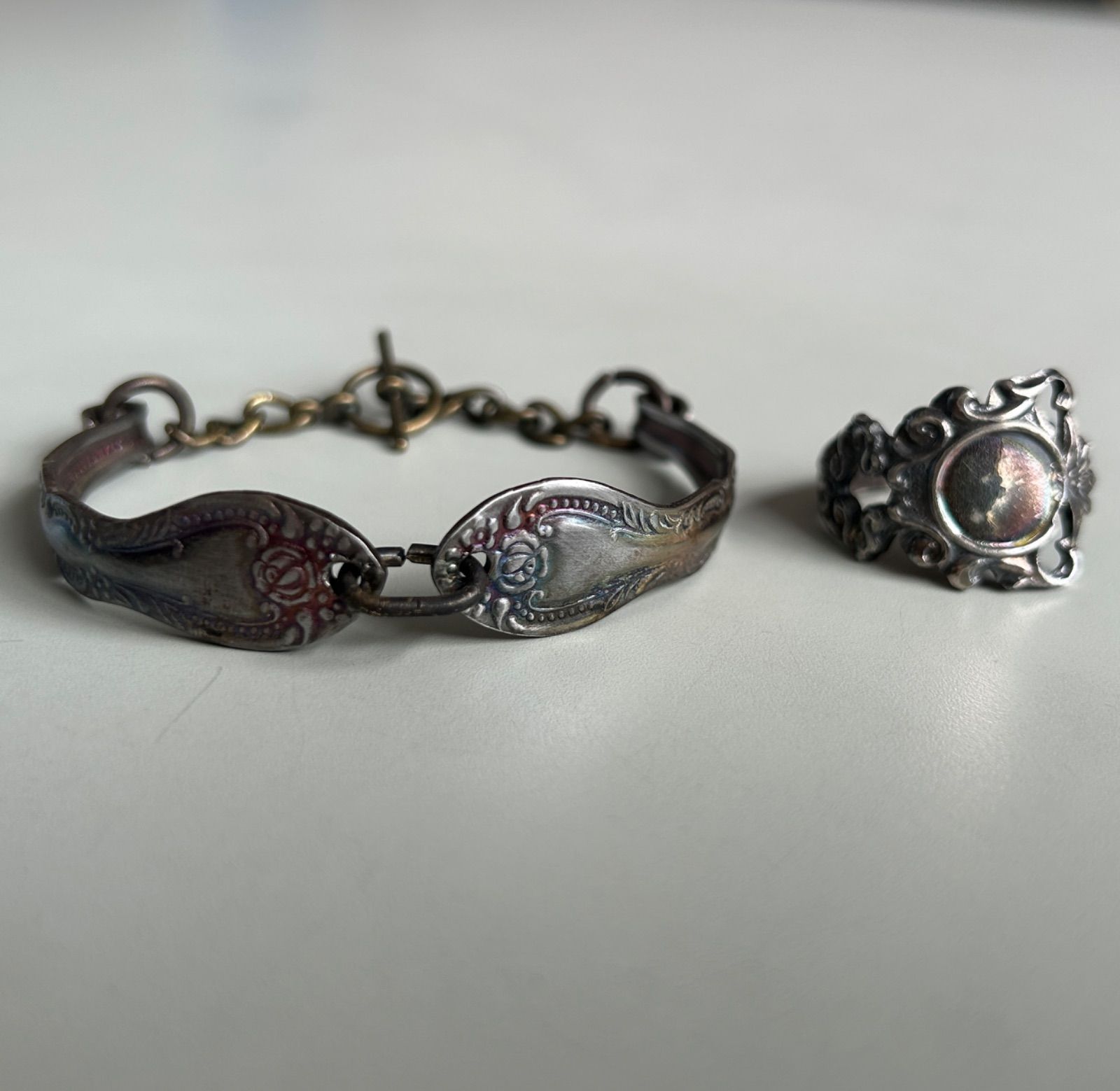 vintage スプーンリング ブレスレット セット カトラリーアクセサリー 