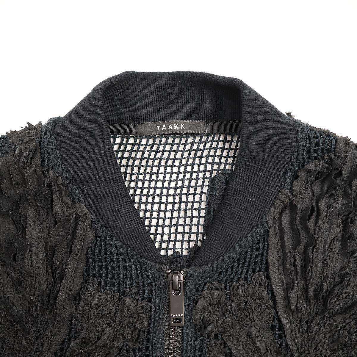 【定価96,800円】ターク・TAAKK メッシュジップブルゾン　サイズ2 TaaKK ターク 25SS MESH EMBROIDERY ZIP BLOUSON メッシュエンブロイ