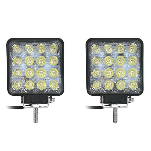 カシムラ Kashimura LEDワークライト16灯 48W 2個セット LED16灯 白色 48W 3360lm 6000K ノイズ対策 IP67 DC12|24V NML-108