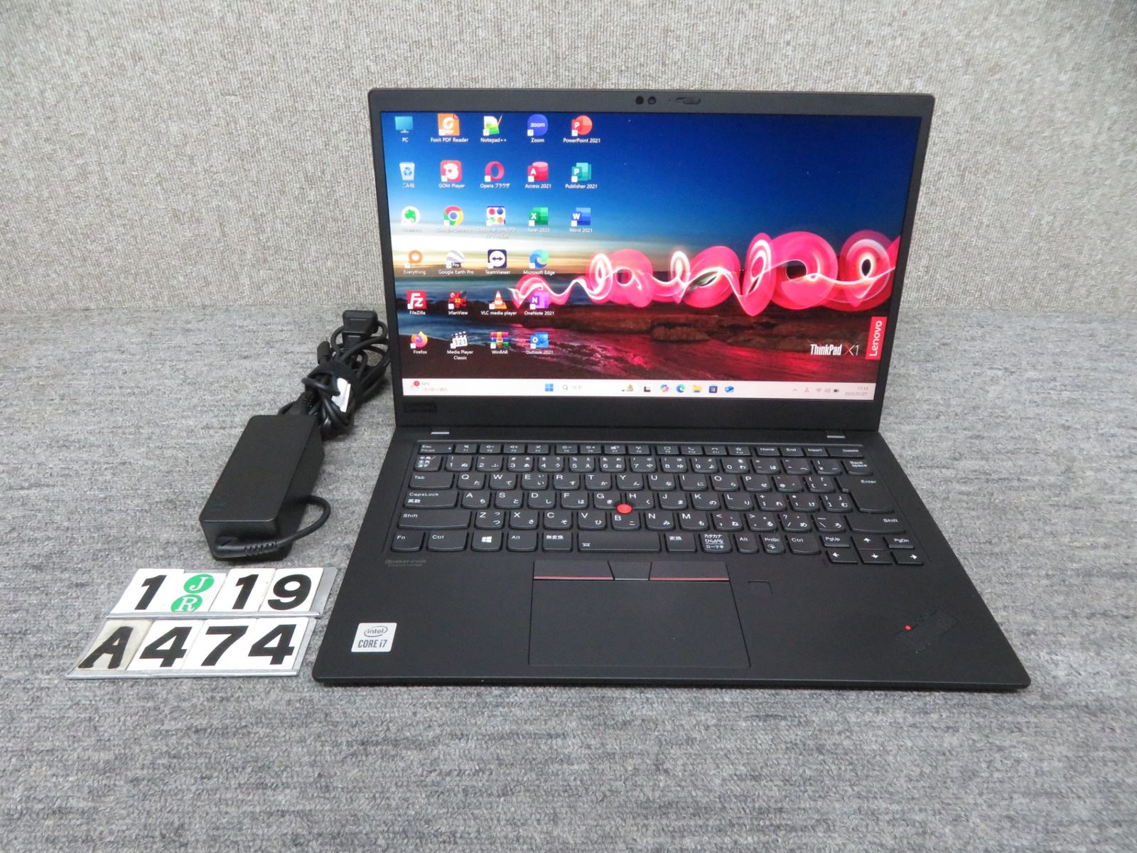 【超速10th i7・16GBメモリ】◆Lenovo ThinkPad X1 Carbon Gen 8/ ◆高性能Core i7-10510U/高速512GB SSD/メモリ16GB◆Windows 11 Pro/サービス microsoft Office 2021付◆到着後すぐに使える ACアダプター付き Lenovo Latest Gen 8 ThinkPad X1 Carbon 14