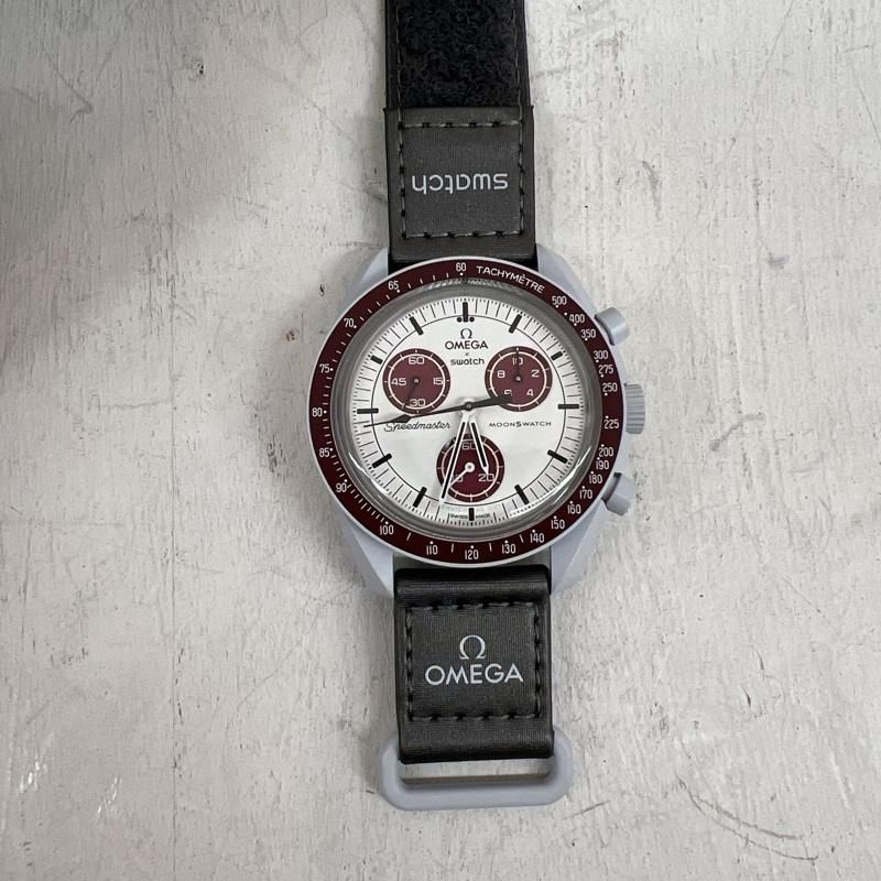 OMEGA オメガ 腕時計 アナログ（クォーツ式） ×スウォッチ コラボ Swatch ミッション トゥ プルート MISSION TO PLUTO  SO33M101 - メルカリ