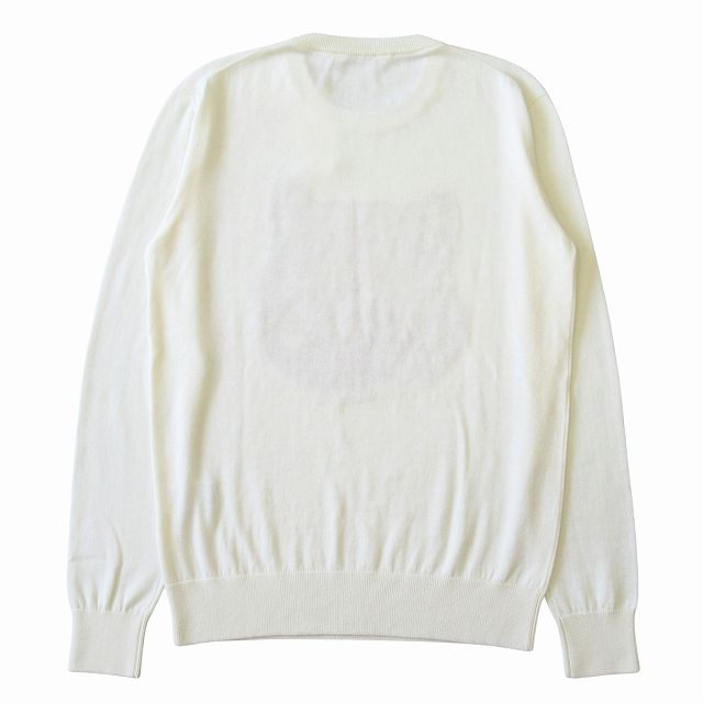 未使用 メゾンキツネ MAISON KITSUNE ビッグフォックスヘッド ロゴ ニット セーター カットソー 長袖 IU00527KT1058  サイズM メンズ レディース ユニセックス