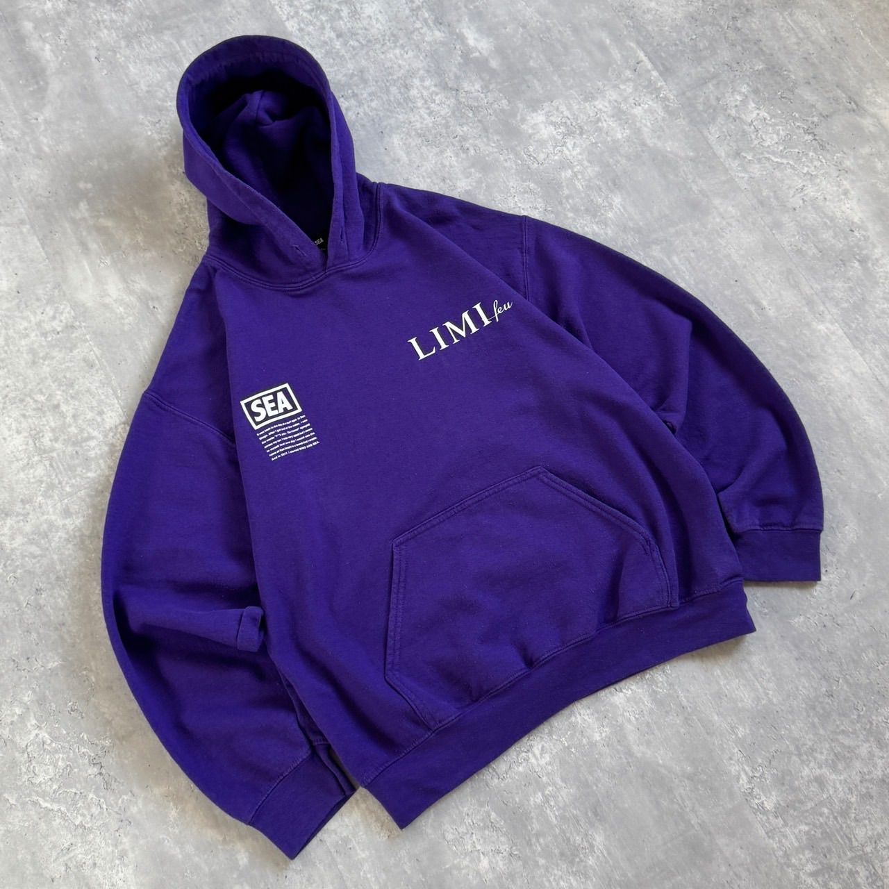 WIND AND SEA × LIMI feu ウィンダシー リミフゥ 20SS プルオーバーフーディー パープル LN-T56-037