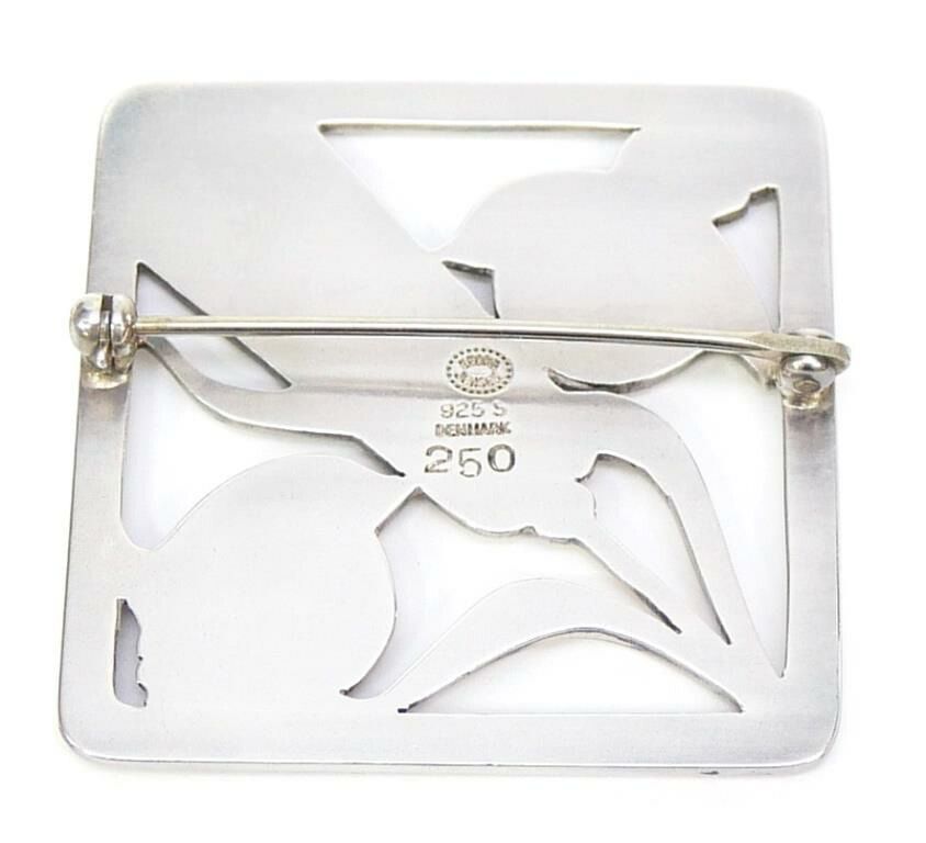 ジョージ・ジェンセン Georg Jensen ブローチ 麦と小鳥