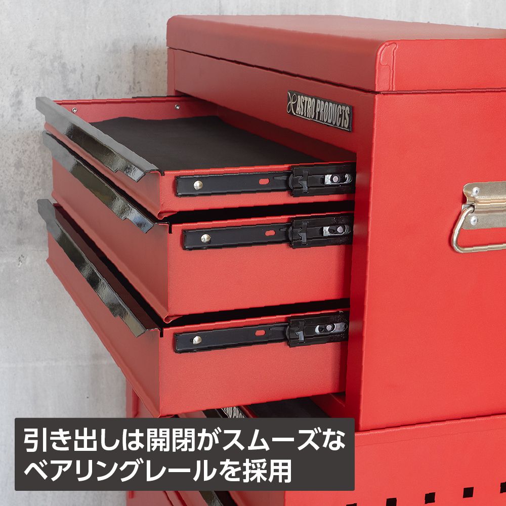 アストロプロダクツ トップチェスト 3段 マットブラック TC191 マットレッド TC190 FFCRYSTALESIA_COM