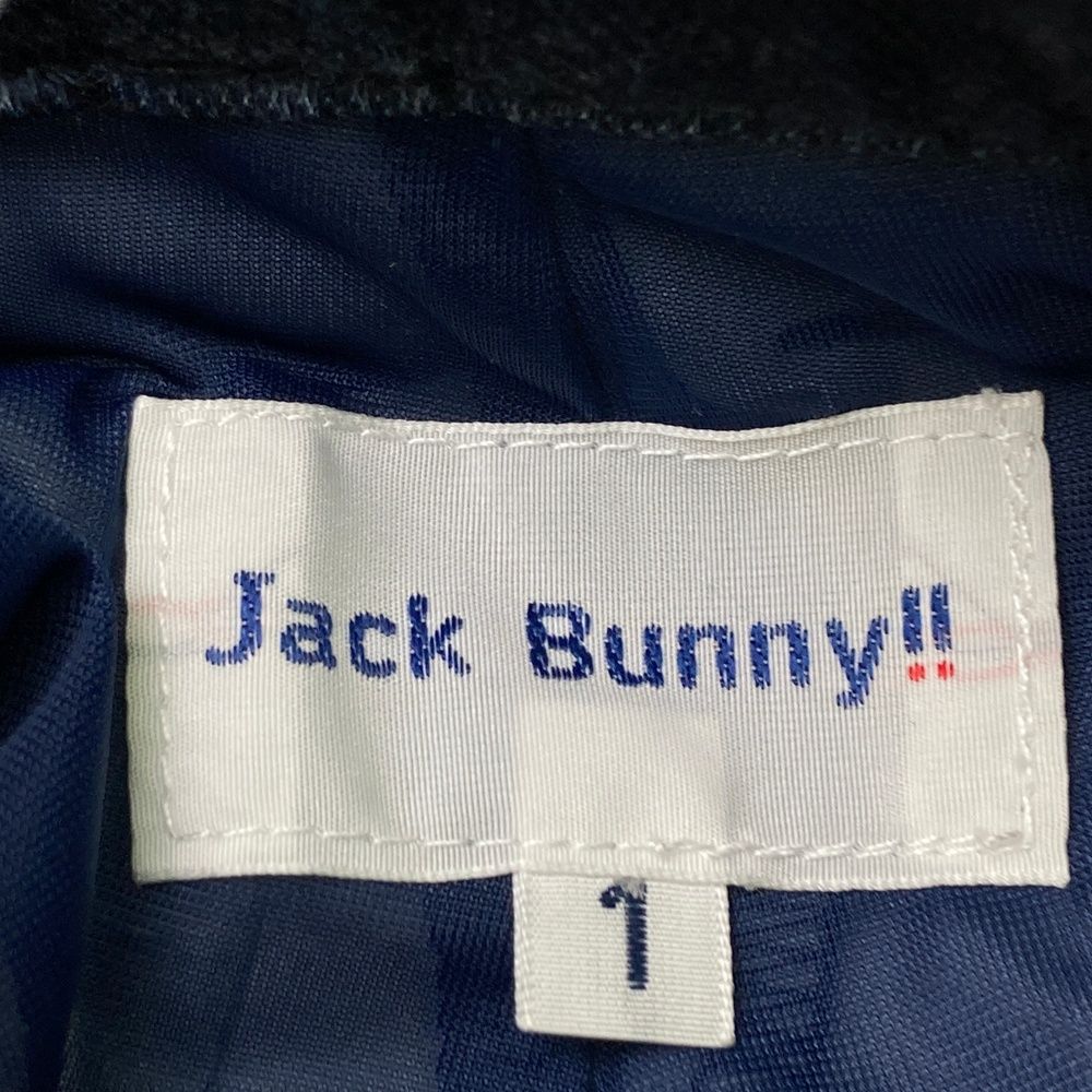 ジャックバニー インナー付 スカート 紺色　サイズ1（M） JACK BUNNY ジャックバニー インナー付スカート シアサッカー