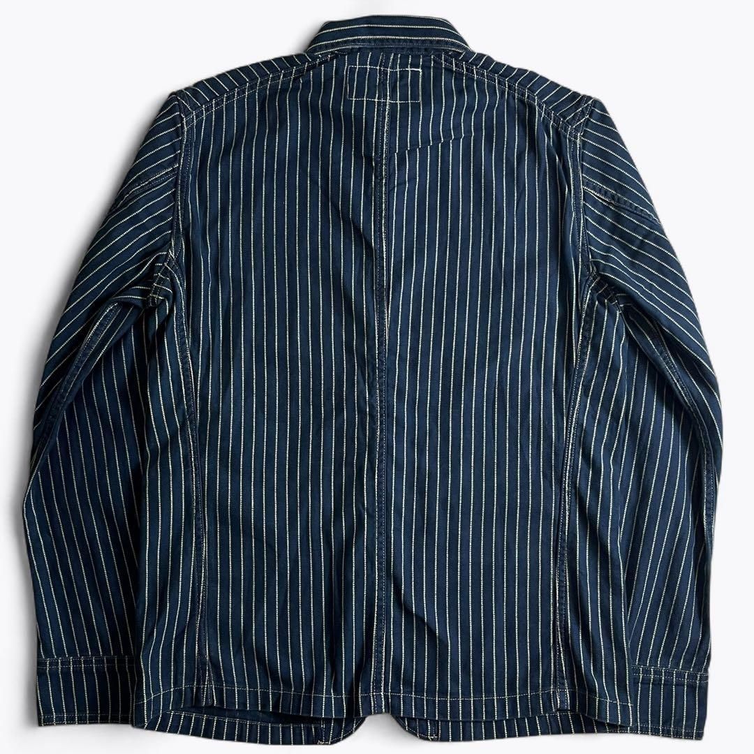 極美品】25ss RRL WABASH ENGINEER COAT ストライプ 2000000015972