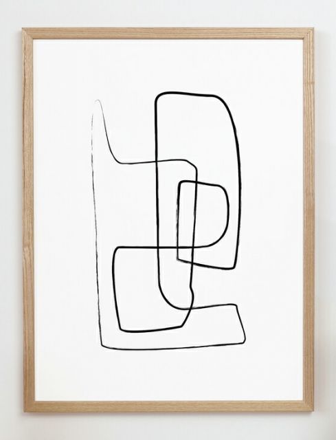 ショップ CARO CARO PRINTS | Minimalist Line Art Print (MODM-3101