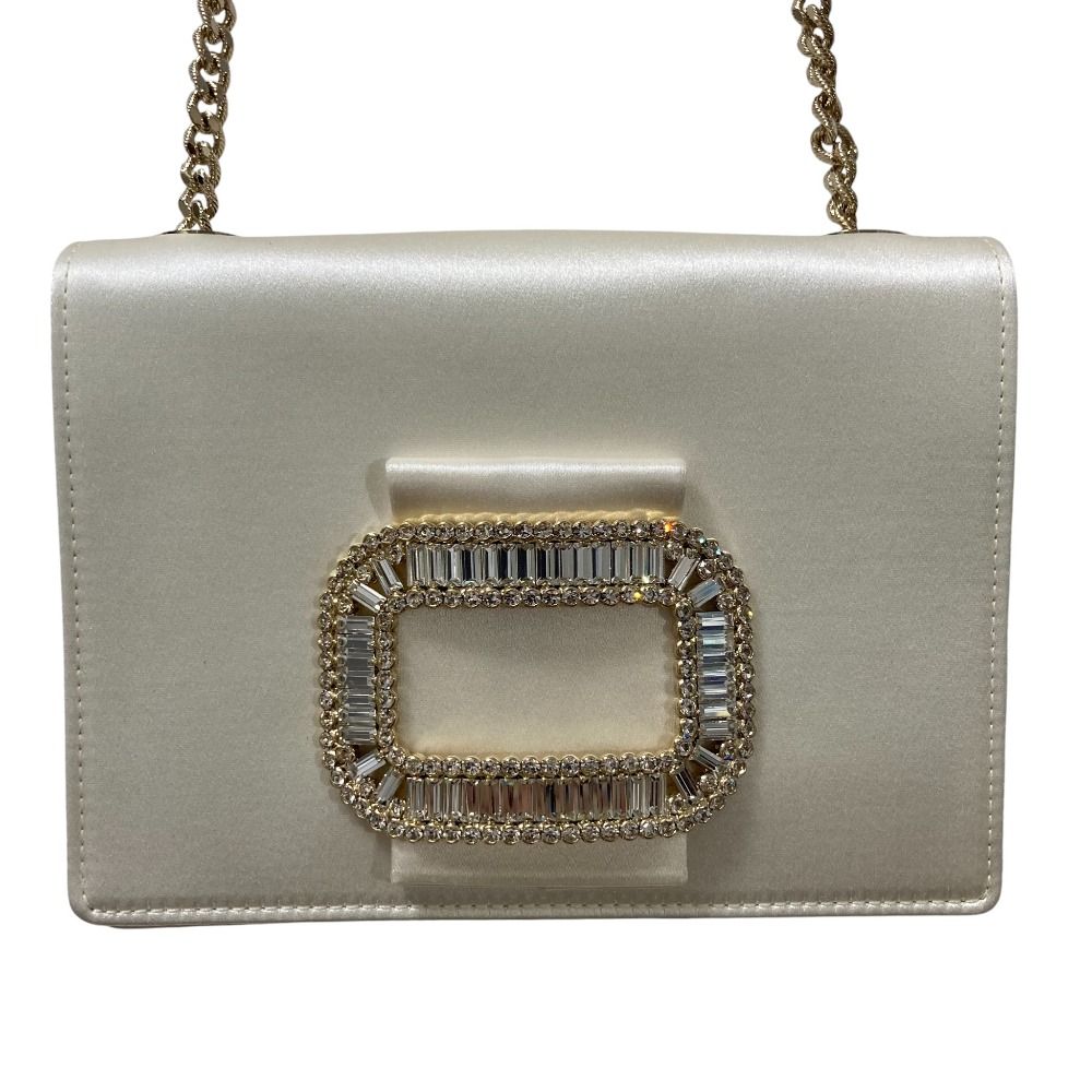 良品 Roger Vivier ロジェヴィヴィエ ピルグリム マイクロ サテン