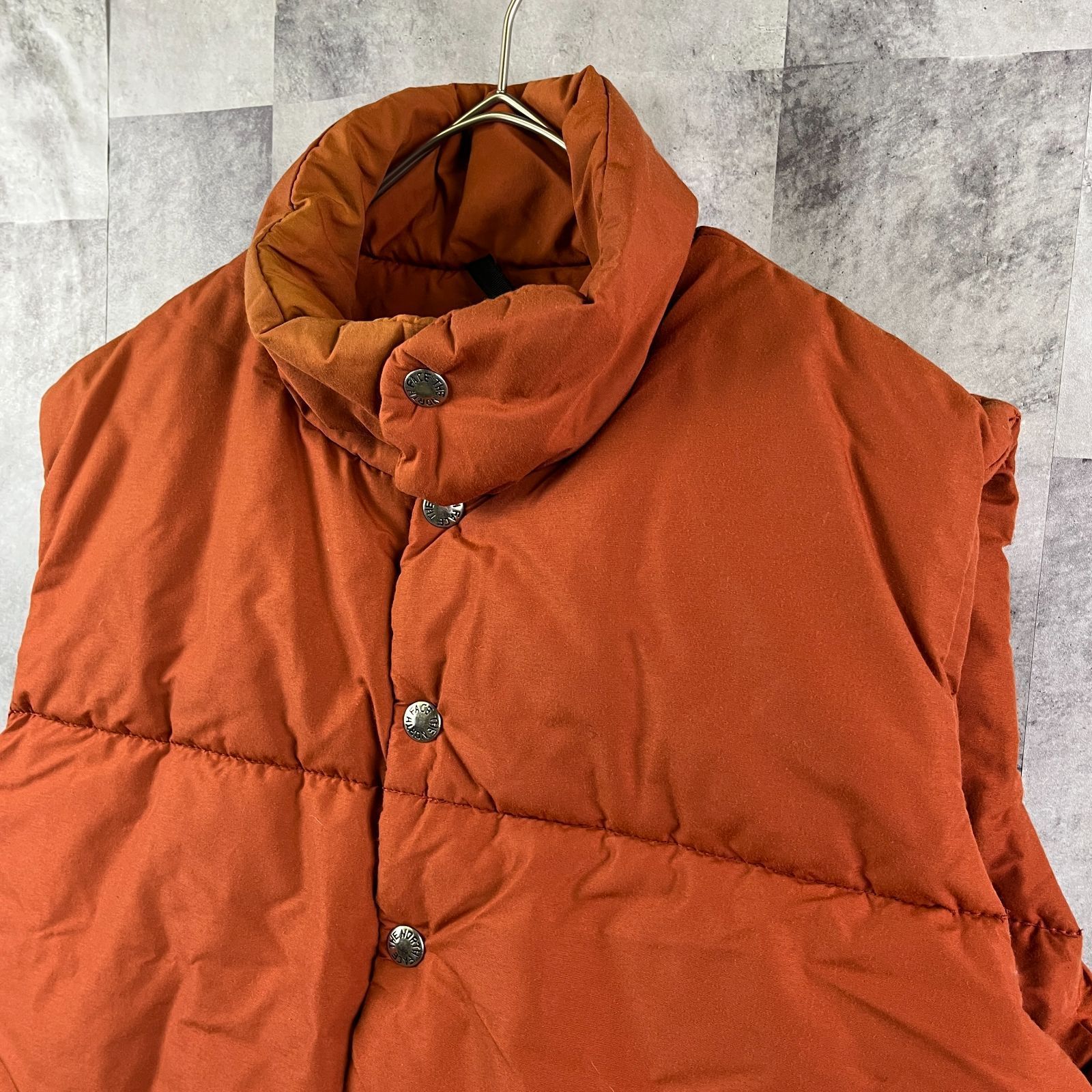 80s USA製 THE NORTH FACE 中綿ベスト 茶タグ オレンジ S - メルカリ