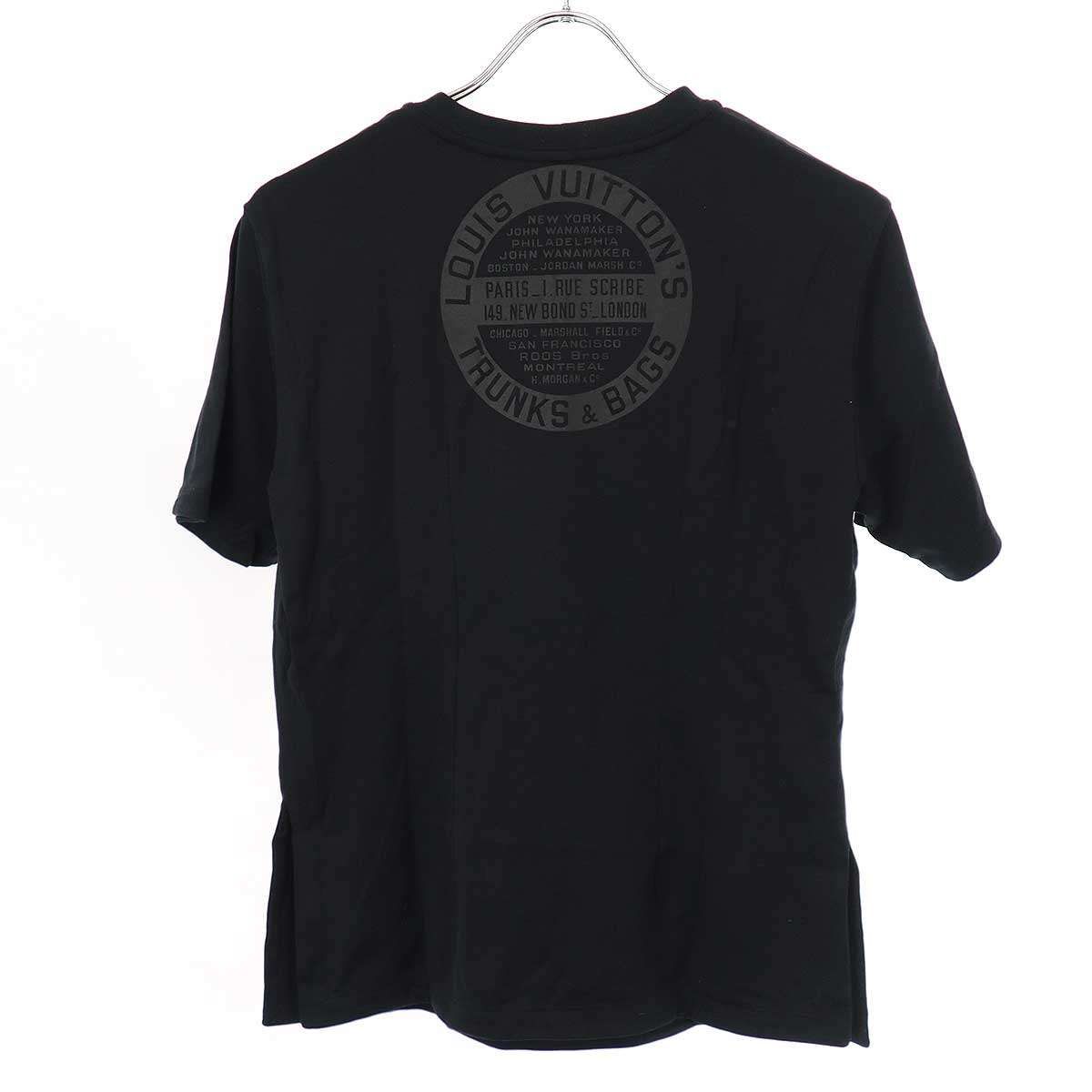 ルイヴィトン TRUNK プリントTシャツ カットソー 半袖 L 紺