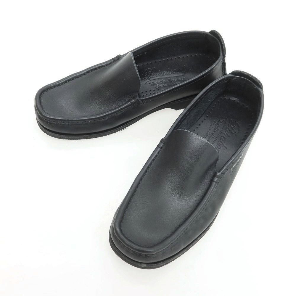 パラブーツ Paraboot Uチップ ローファー ブラック サイズ7 メンズ