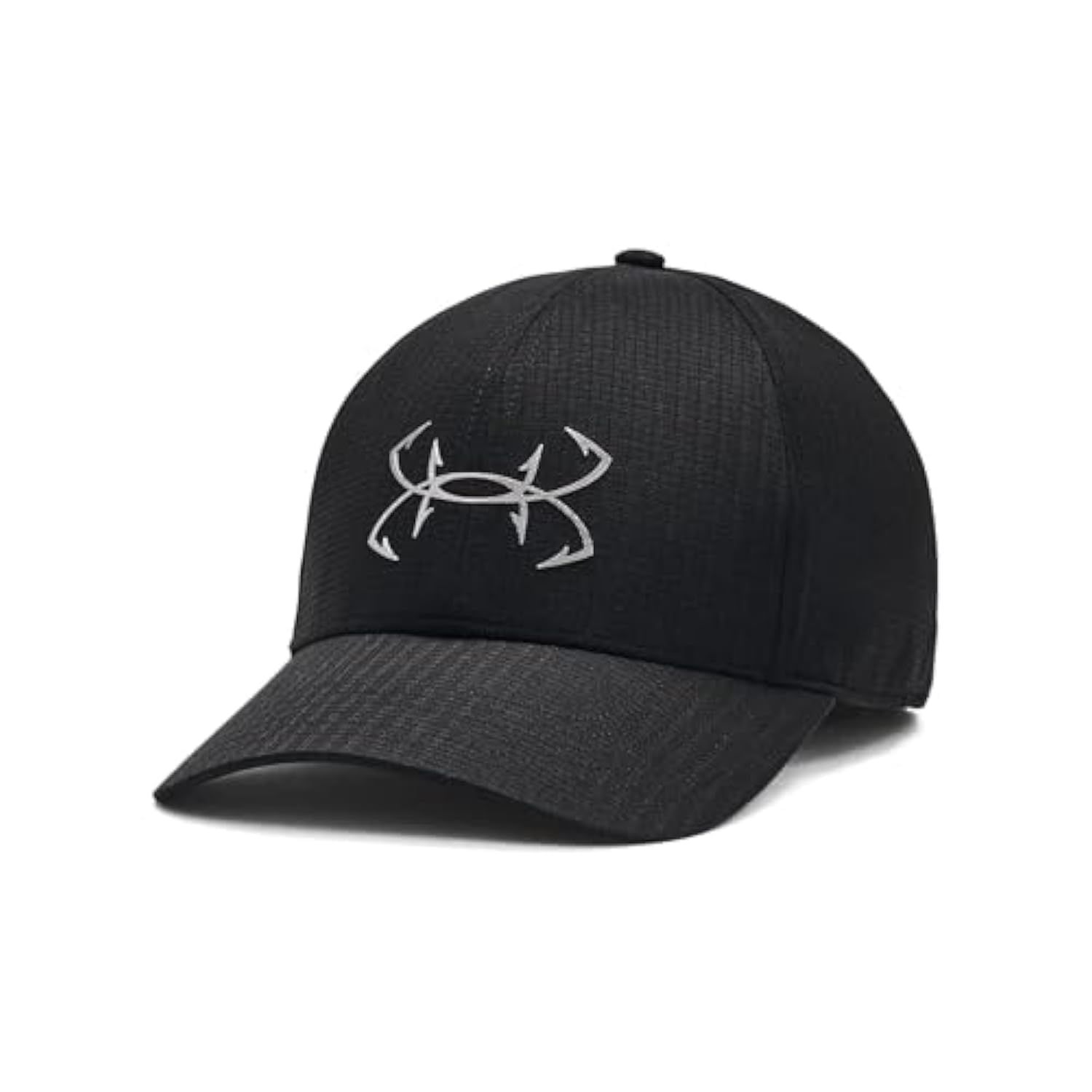 Under Armour Men's Standard Iso-Chill ArmourVent Fish Adjustable Cap， (001) Black / / Metallic Ore [(001)ブラック/メタリック鉱石] [Free Size]