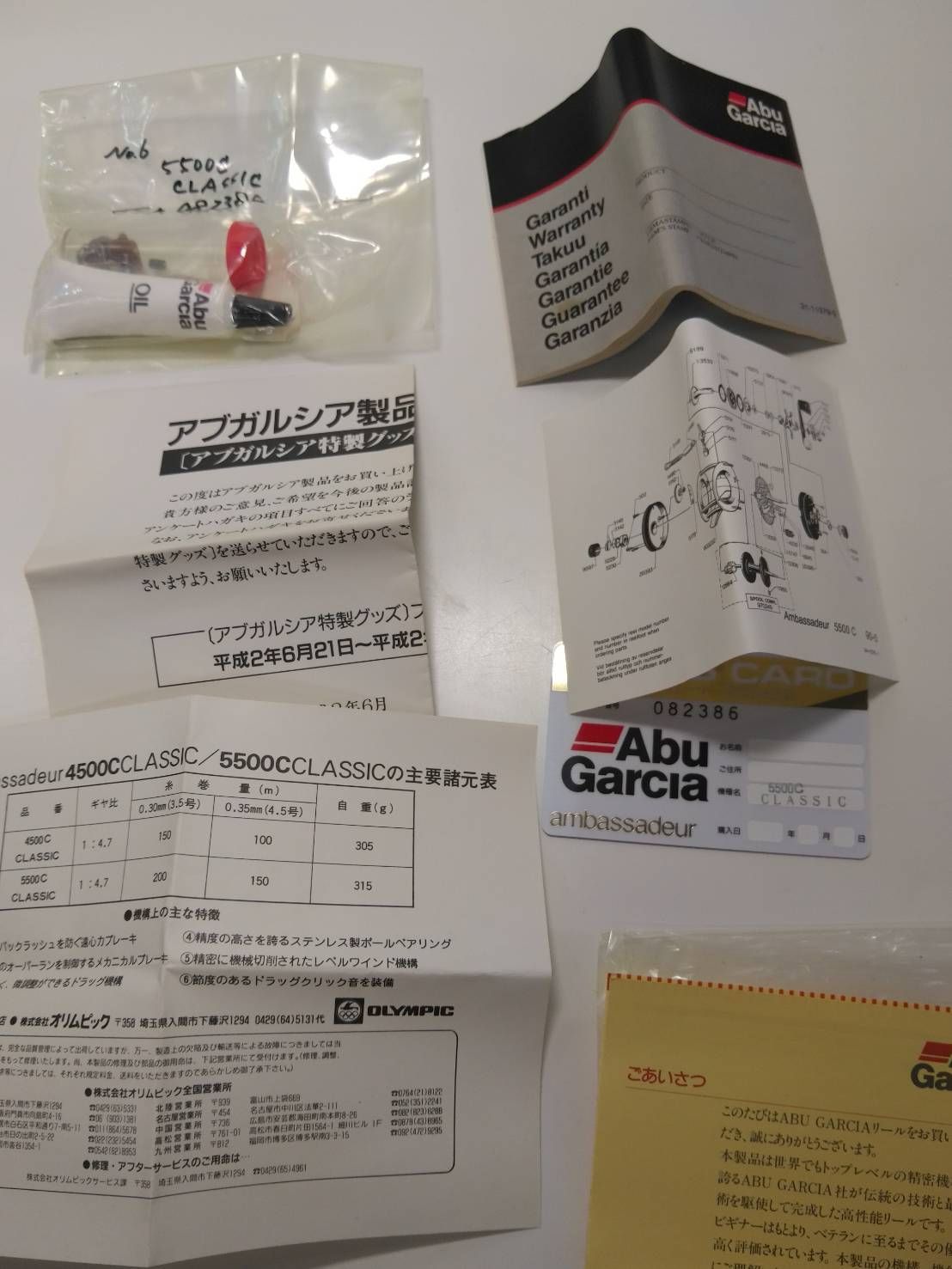 【新品未使用】Abu Garcia Ambassadeur5500C箱付属品付き 値下げしました】【新品未使用 帯付き】ABU Ambassadeur