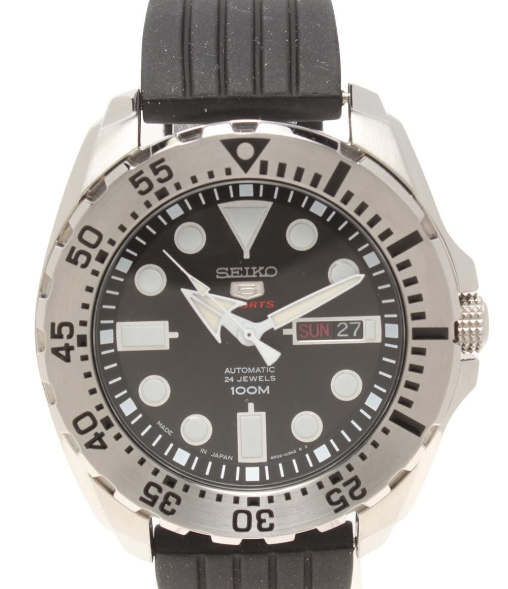 セイコー 腕時計 4R36-03T0 自動巻き ブラック メンズ SEIKO