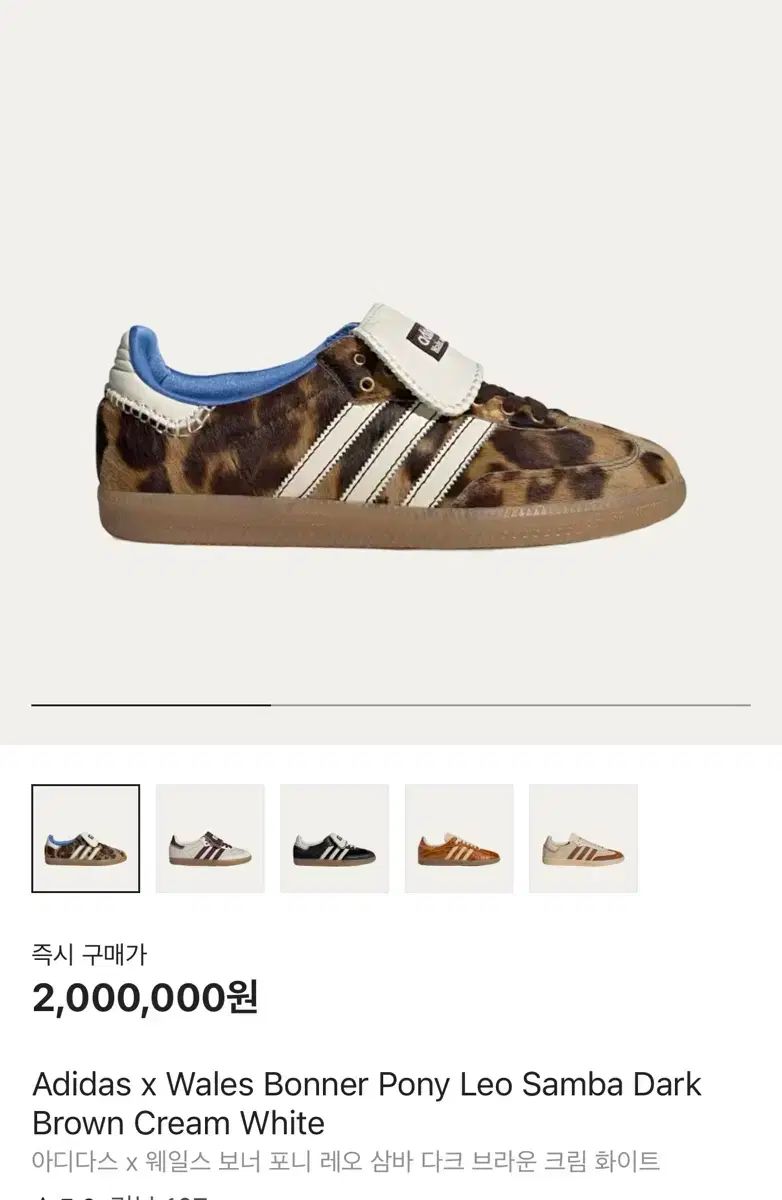 adidas アディダス WALES BONNER ウェールズボナー サンバ