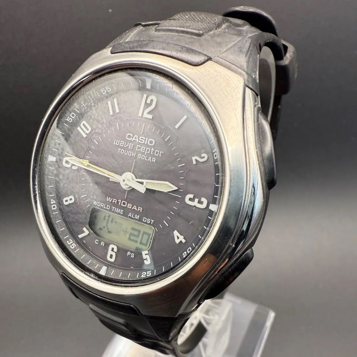CASIO】カシオ wave ceptor WVA-430J タフソーラー メンズ腕時計（稼働 