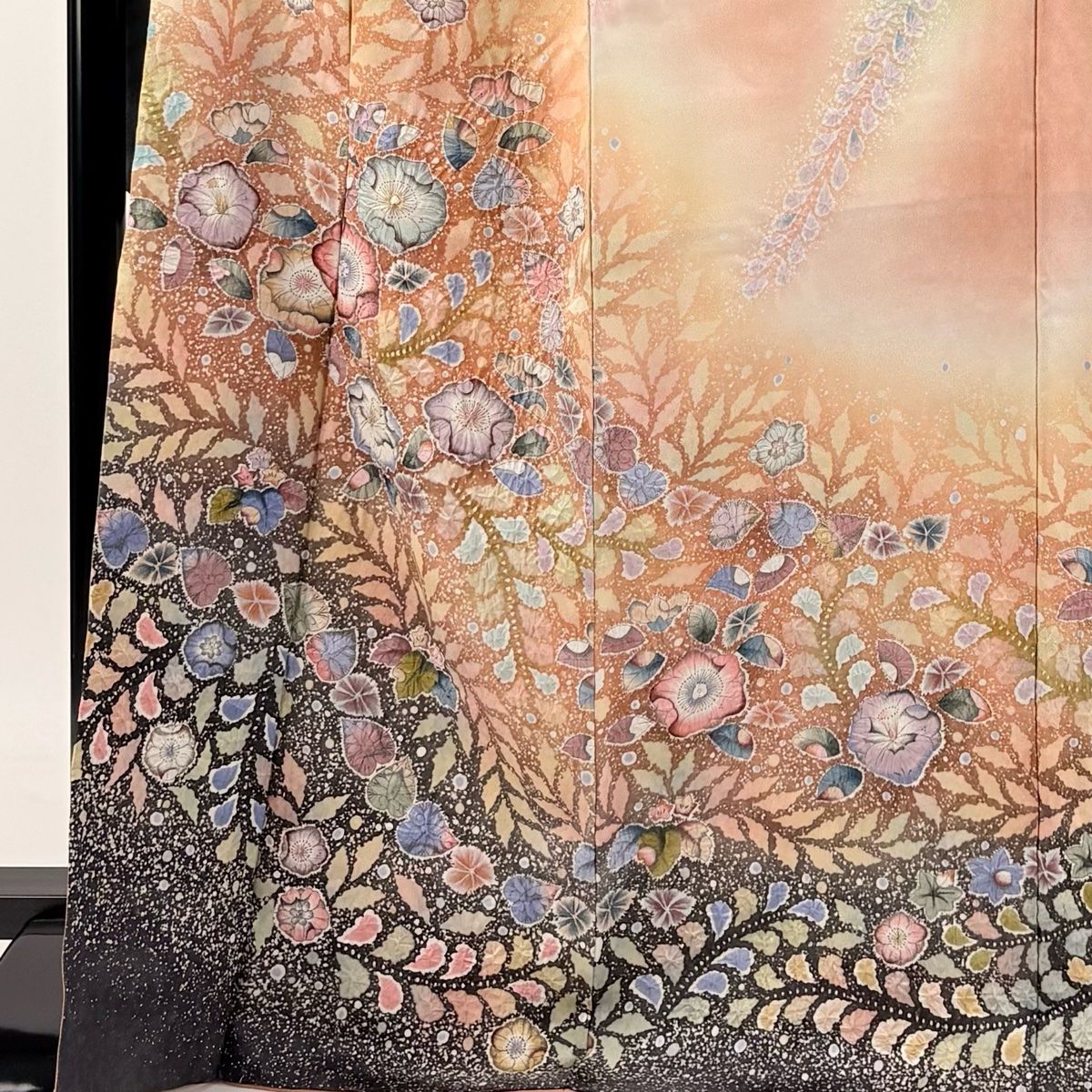 振袖 身丈168.5cm 裄丈67cm M 袷 翠山工房 落款 辻が花 銀通し