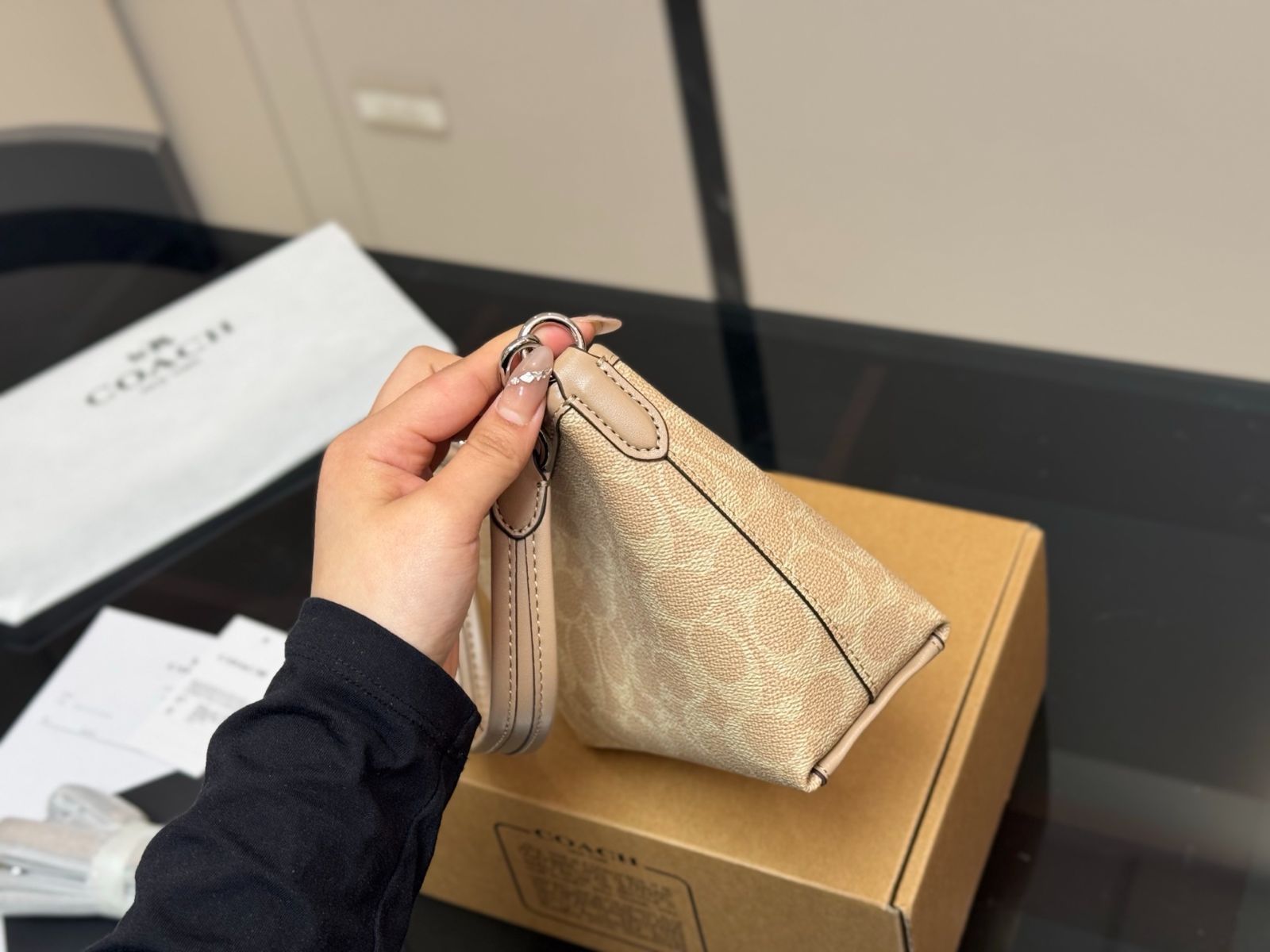 ミニローレル ボーダーバッグ