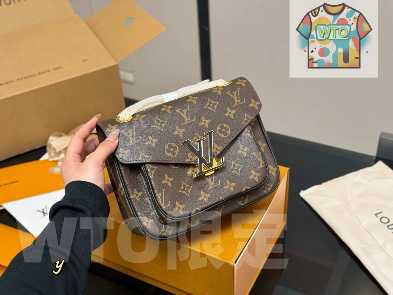 ルイ・ヴィトン メッセンジャーバッグ ブラウン Louis Vuitton メッセンジャーバッグ ブラウン/イエロー - メルカリ
