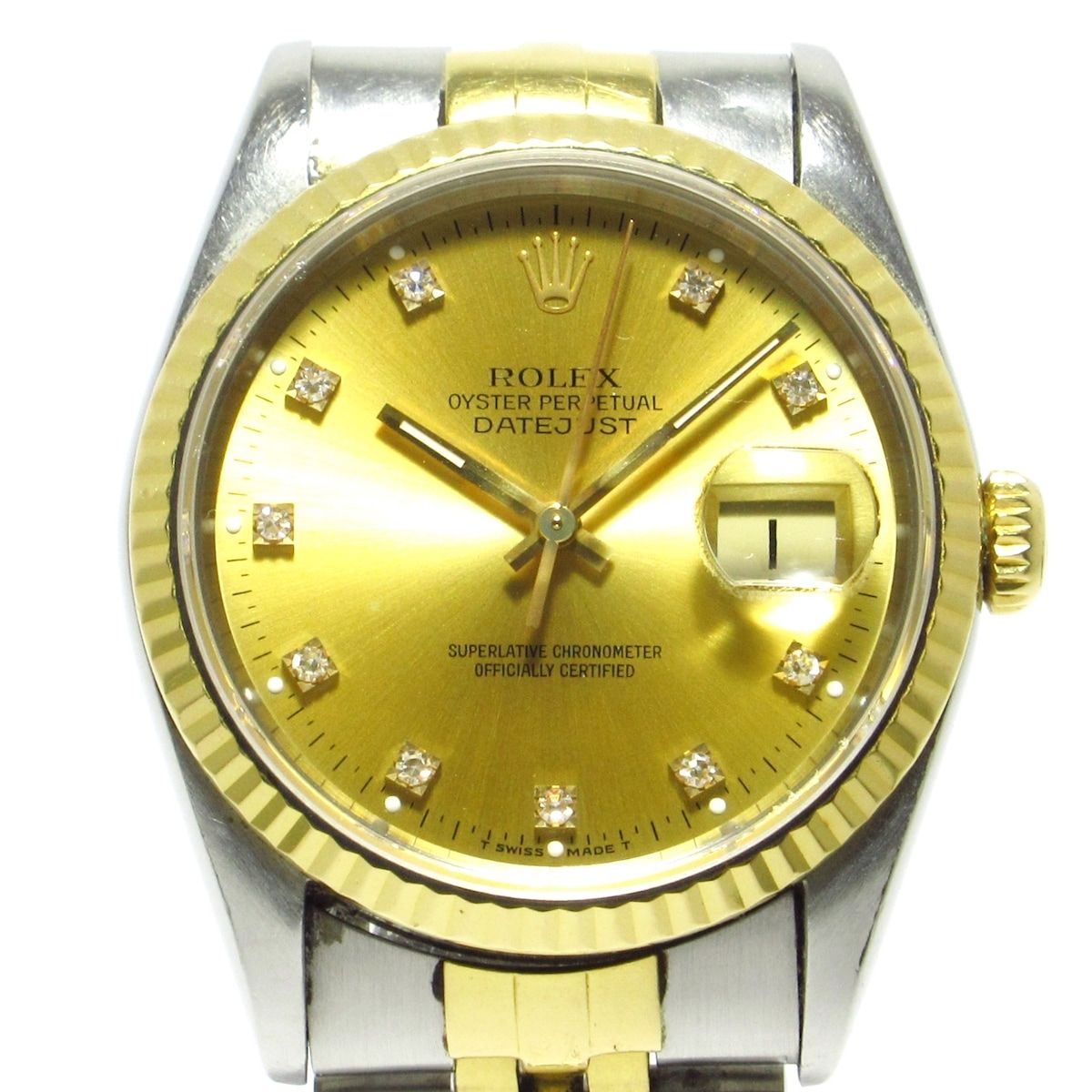 ROLEX(ロレックス) 腕時計 デイトジャスト 16233G メンズ SS×K18YG/10P