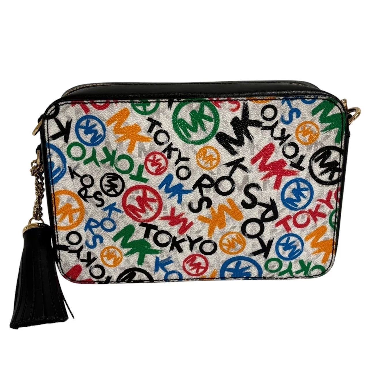MICHAEL KORS マイケルコース ショルダーバッグ 黒 マルチカラー 