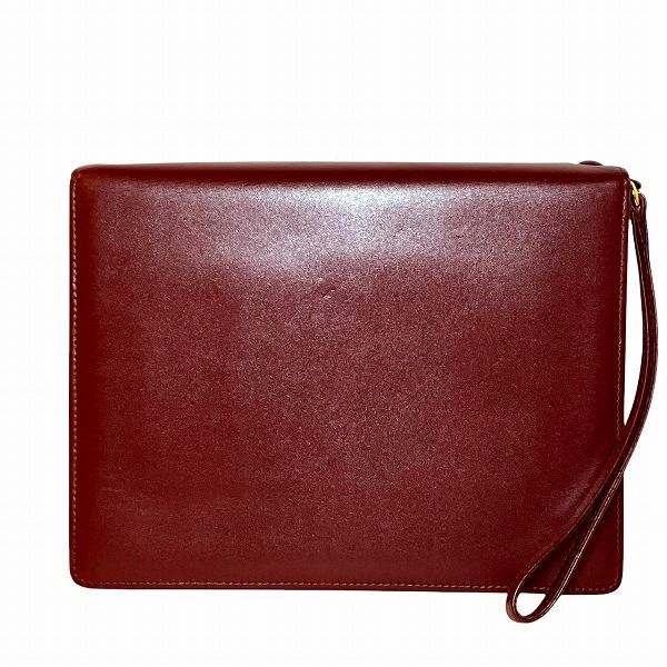 カルティエ マストライン ボルドー ゴールド金具 バッグ クラッチバッグ レディース