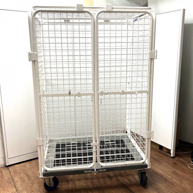 引取 Wako PALLET|ワコーパレット SCC-1180 セキュリティカーゴ W1100×D800×H1700mm カゴ台車 ●47305