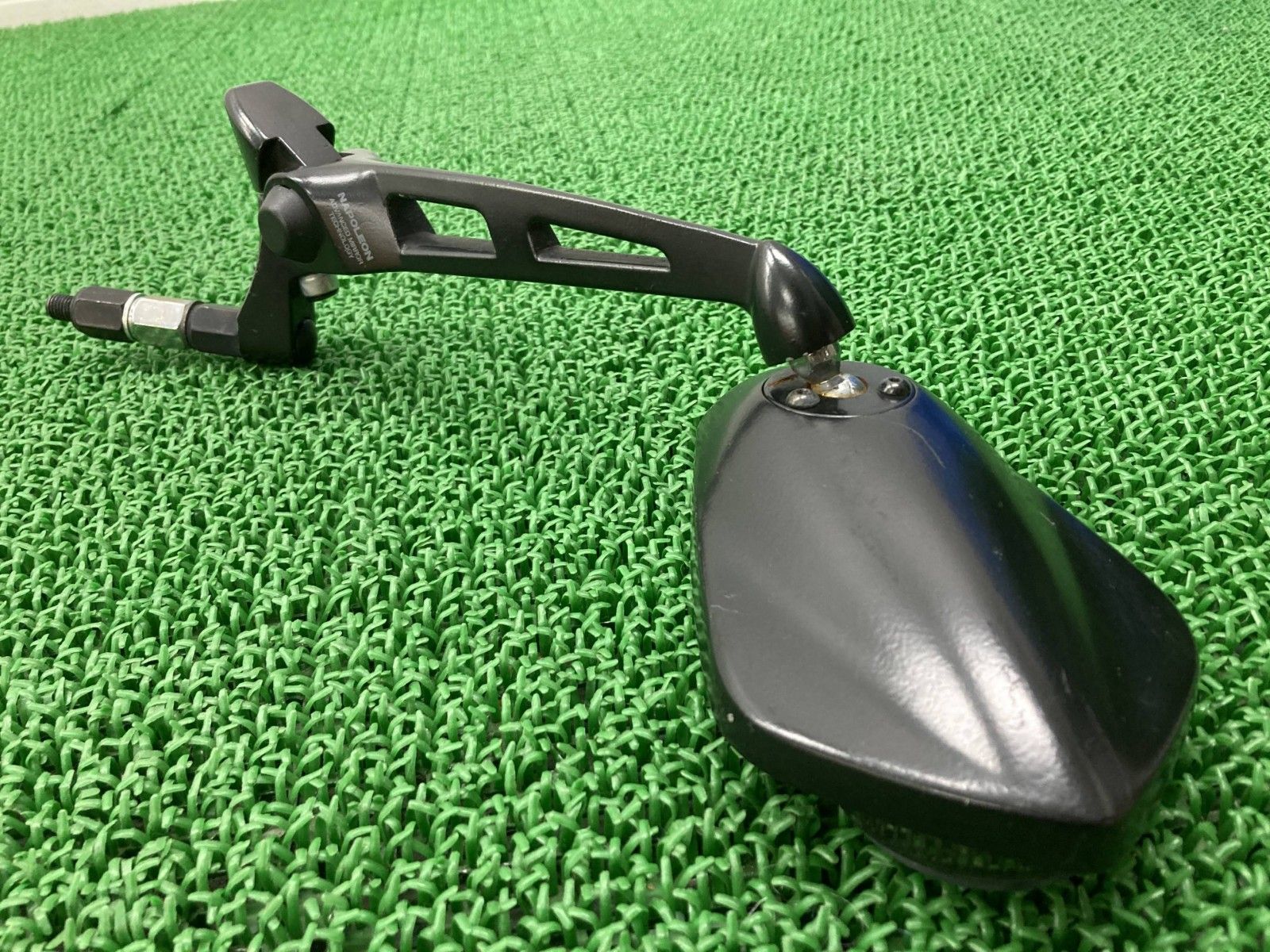 ナポレオン製ドゥカティ ミラー 片側 社外 バイク 部品 正10mm モンスター シャークミラー レイセーブ 割れ欠け無し Zj