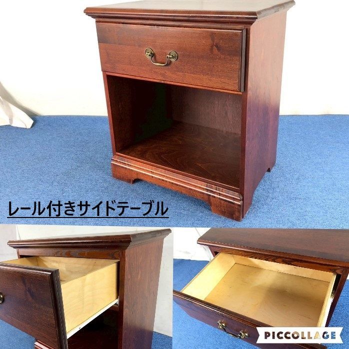 ◎入荷1点のみ アメリカ家具 サイドテーブル エンドテーブル 引出し ナイトテーブル ランプテーブル アンティーク 180 BD17HM