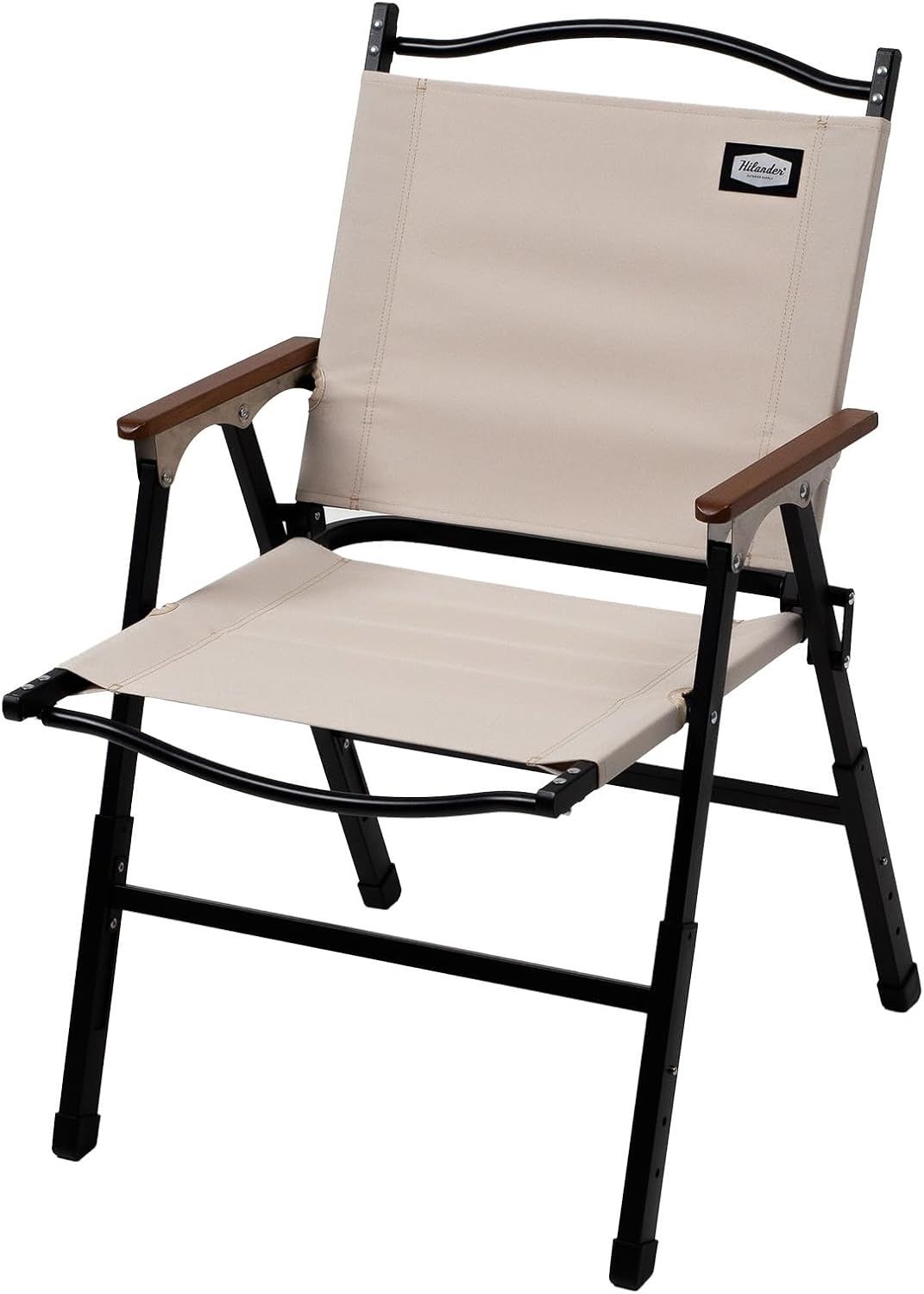 Hilander ハイランダー LIT CHAIR リットチェア 高さ調整 折りたたみチェア ディレクターズチェア アウトドア キャンプ BBQ チェアリング ピクニック レジャー 釣り タン