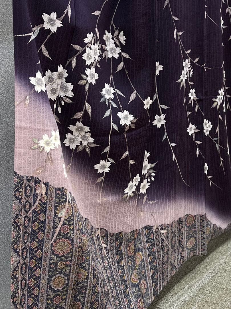 訪問着 手描き 桜 紋意匠 さが美扱い 正絹 ガード加工済 - メルカリ