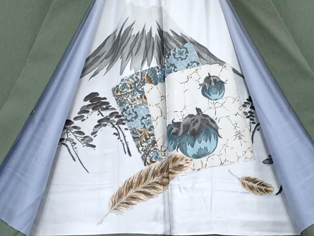 平和屋本店□極上 男性 紬 アンサンブル キングサイズ 色無地 岩井茶色