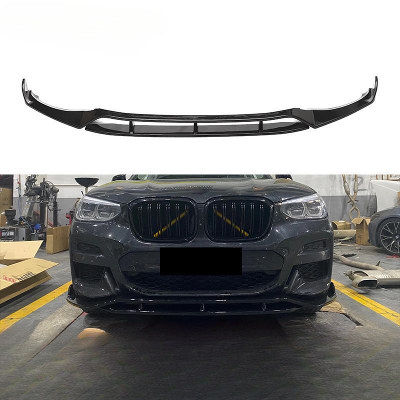 BMW X3/X4 G01/G02/G08 前期 改装 ブラックフロントリップ BMW X3/X4 G01/G02/G08 前期 改装 ブラックフロントリップ