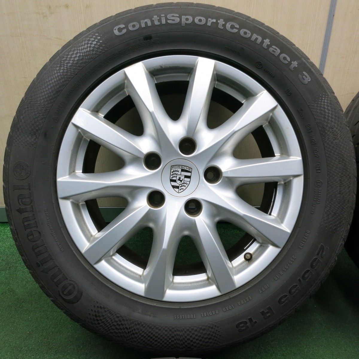 送料無料* 4本価格☆ポルシェ 958 カイエン 純正 BBS 255/55R18 