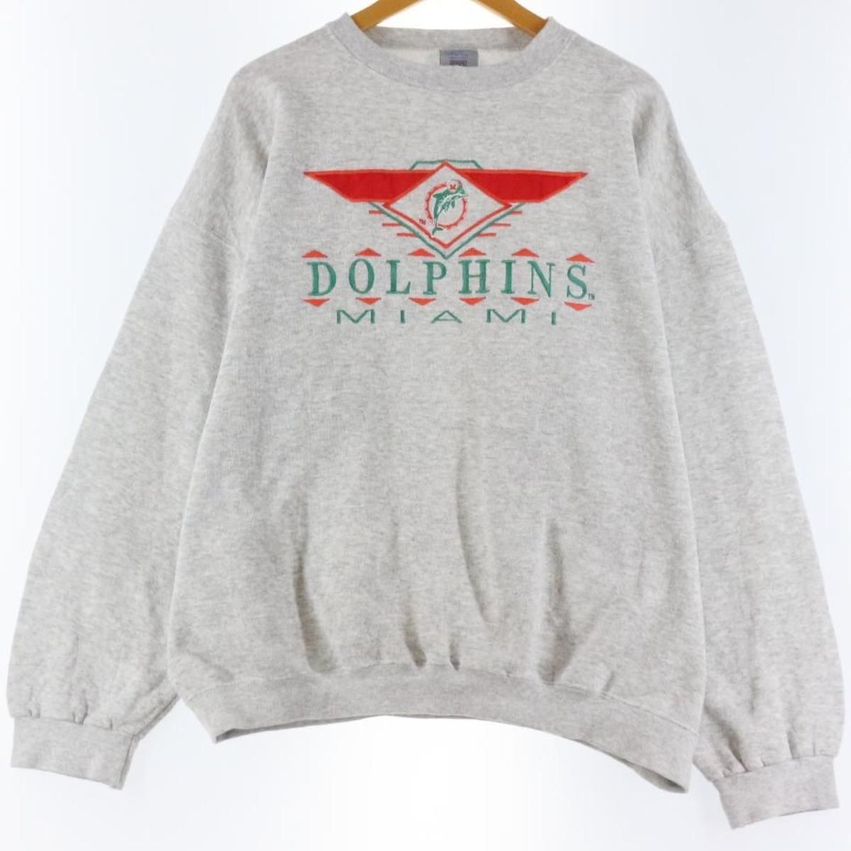 古着 LOGO7 NFL MIAMI DOLPHINS マイアミドルフィンズ スウェットシャツ トレーナー USA製 メンズXXL/eaa273694