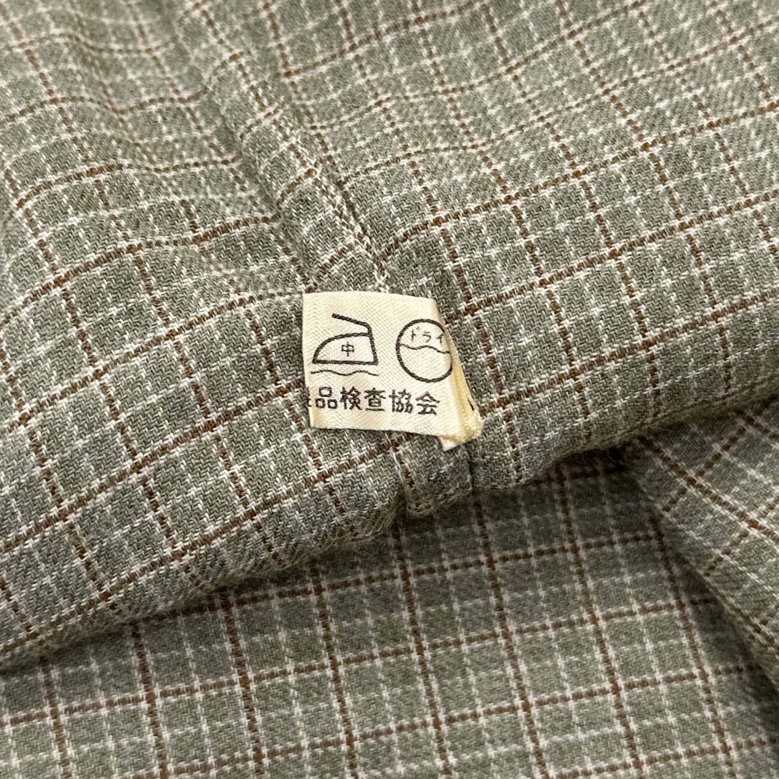 ZEGNA ウールカシミヤチェック柄 オーバーシャツ L ZEGNA ウール