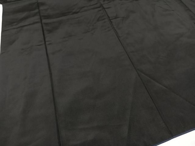 平和屋着物○男性 黒紋付き 羽織セット 正絹 逸品 AAAZ6840ph