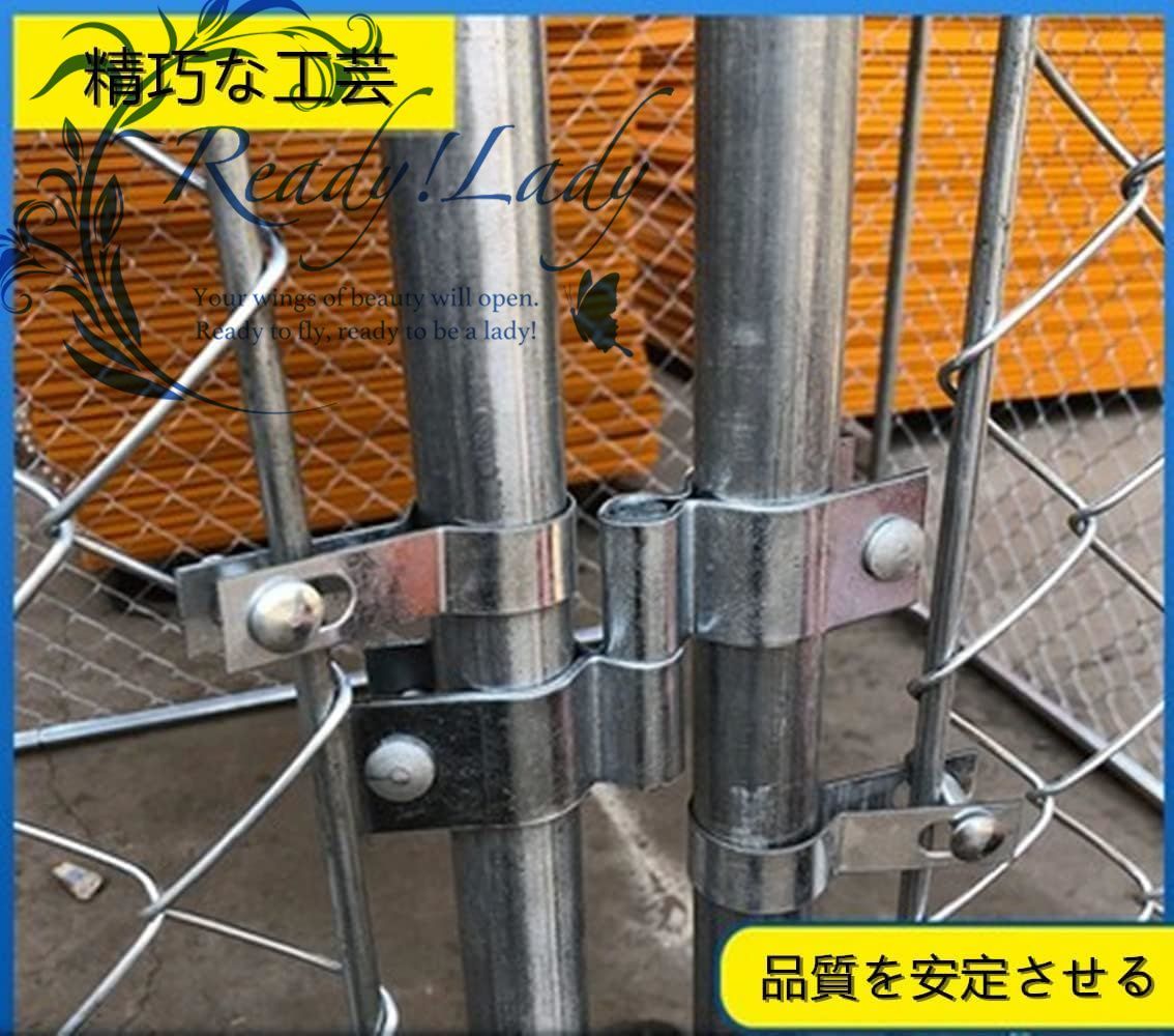 犬のかご ペットフェンス針金犬籠大型犬室外ポンポン穴開けずDIYペットケージ